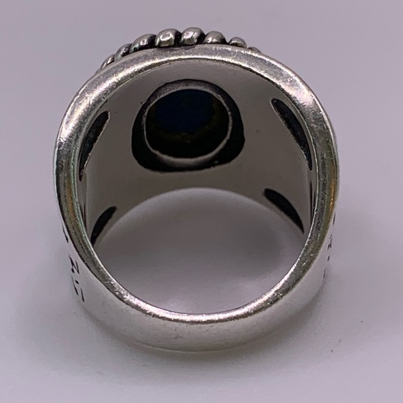 Carolyn Pollack Silver and Blue Ring - Picture 2 of 9